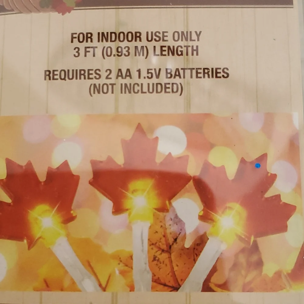 10 led Leaf/Autumn String Lights